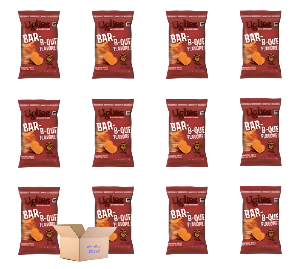 WittBizz Uglies BBQ Kettle Chips 2oz (12 Pack)
