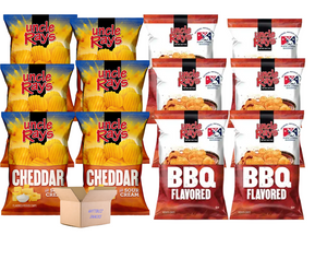 Uncle Rays 2oz Variety 12 pack, 6 cheddar sour cream and 6 BBQ